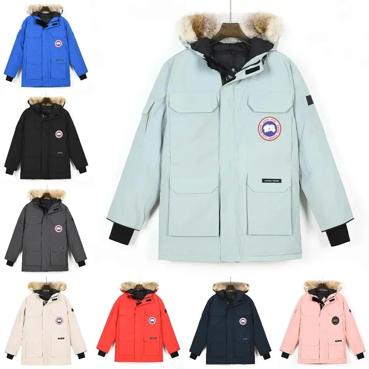 Canada Goose Light Blue Fur Ho